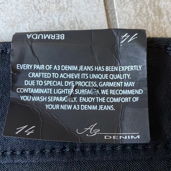 A3Denim Bermuda,black,size 14,3pockets,denim,bermuda for women - Picture 14 of 15